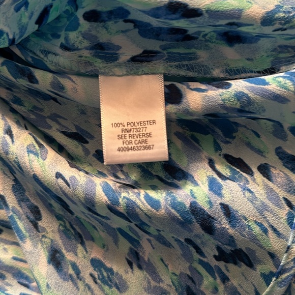 Apt 9 blue green and white button down size 0X - Picture 6 of 6